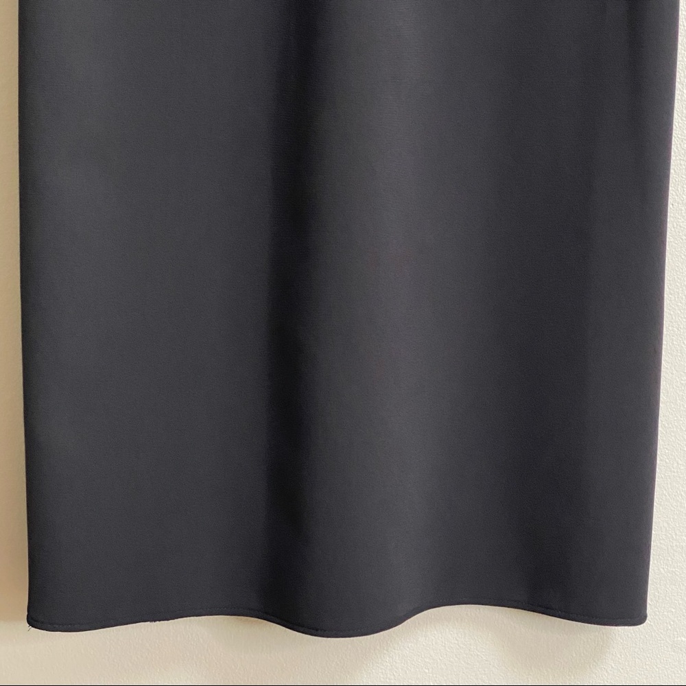Sandro Paris Black Lace Yoke Cap Sleeve Shift Dress Size 1 / Small - Picture 12 of 16